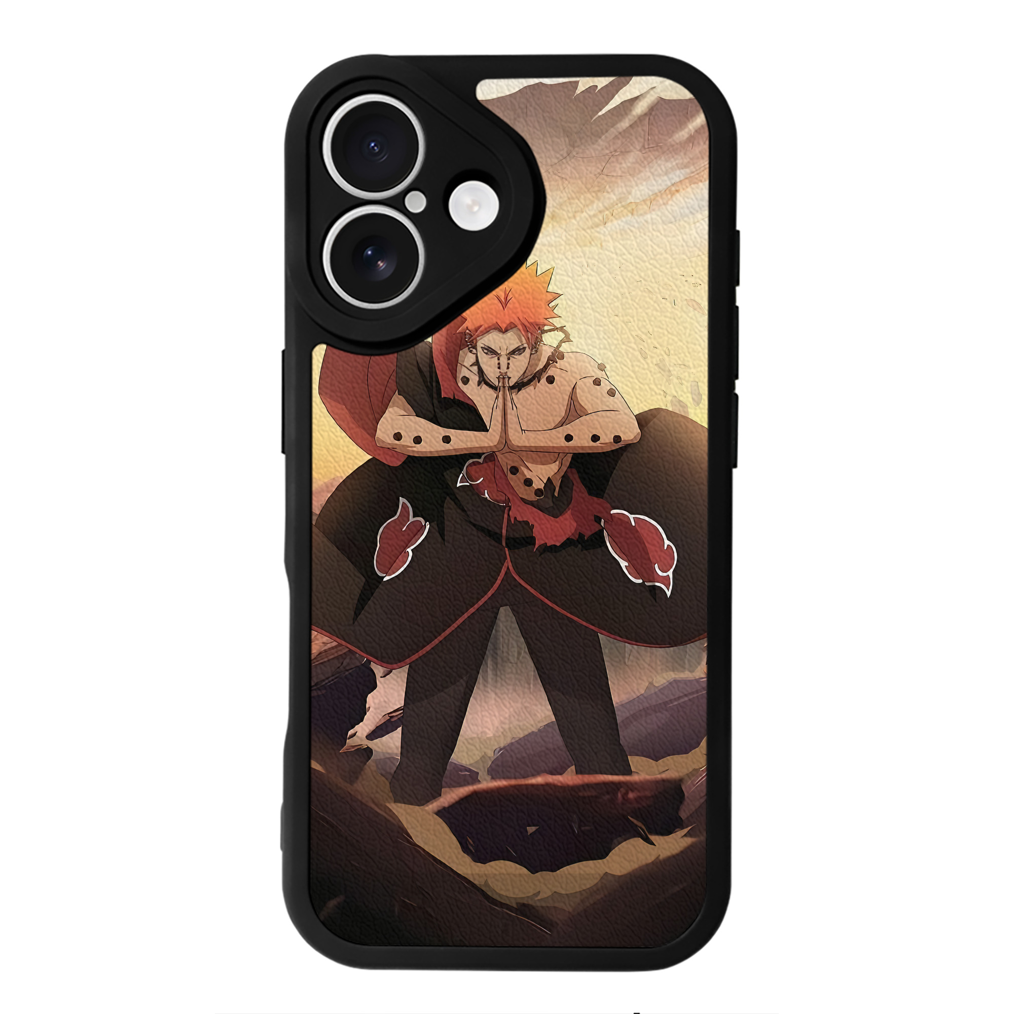 （画像用） NARUTO -ナルト- NARUTO -ナルト- 疾風伝 【iPhone 16シリーズ対応】シリコンスマホケース（レザー調） 材質：シリコン